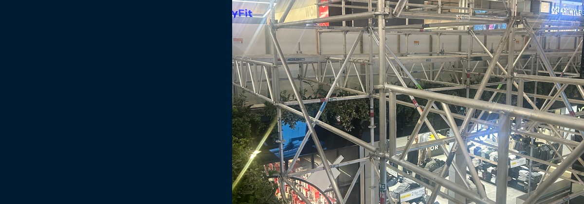 Lightweight aluminium scaffold Scaffolding installation at Sydn
