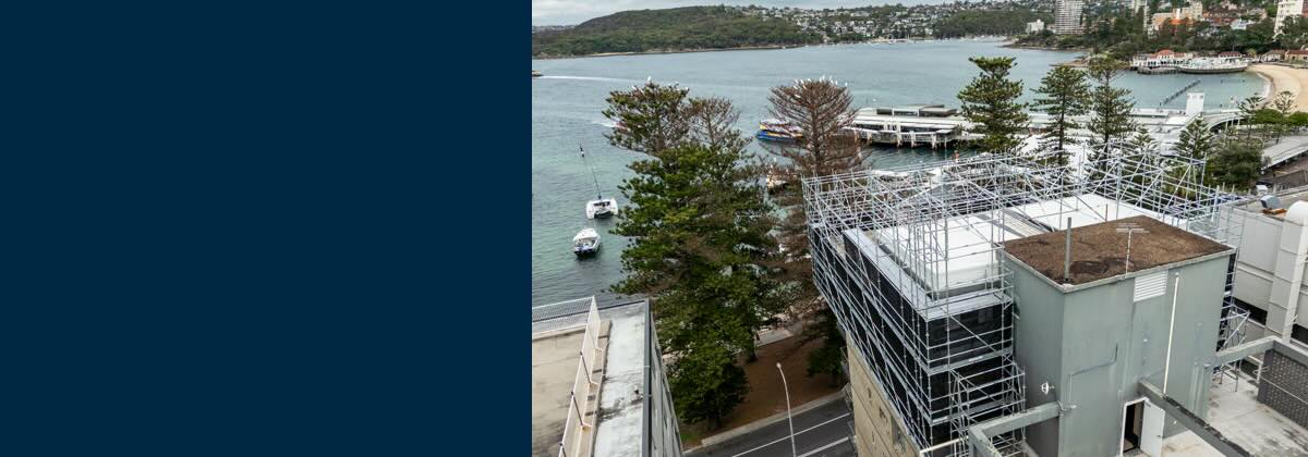 Lightweight aluminium scaffold Scaffolding installation at Sydn