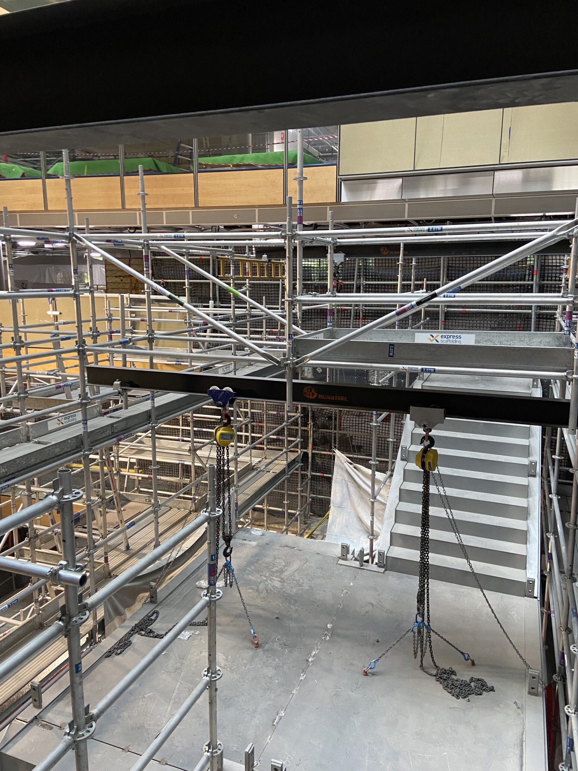 Aluminium scaffold indoor, lightweight scaffold Sydney CBD
