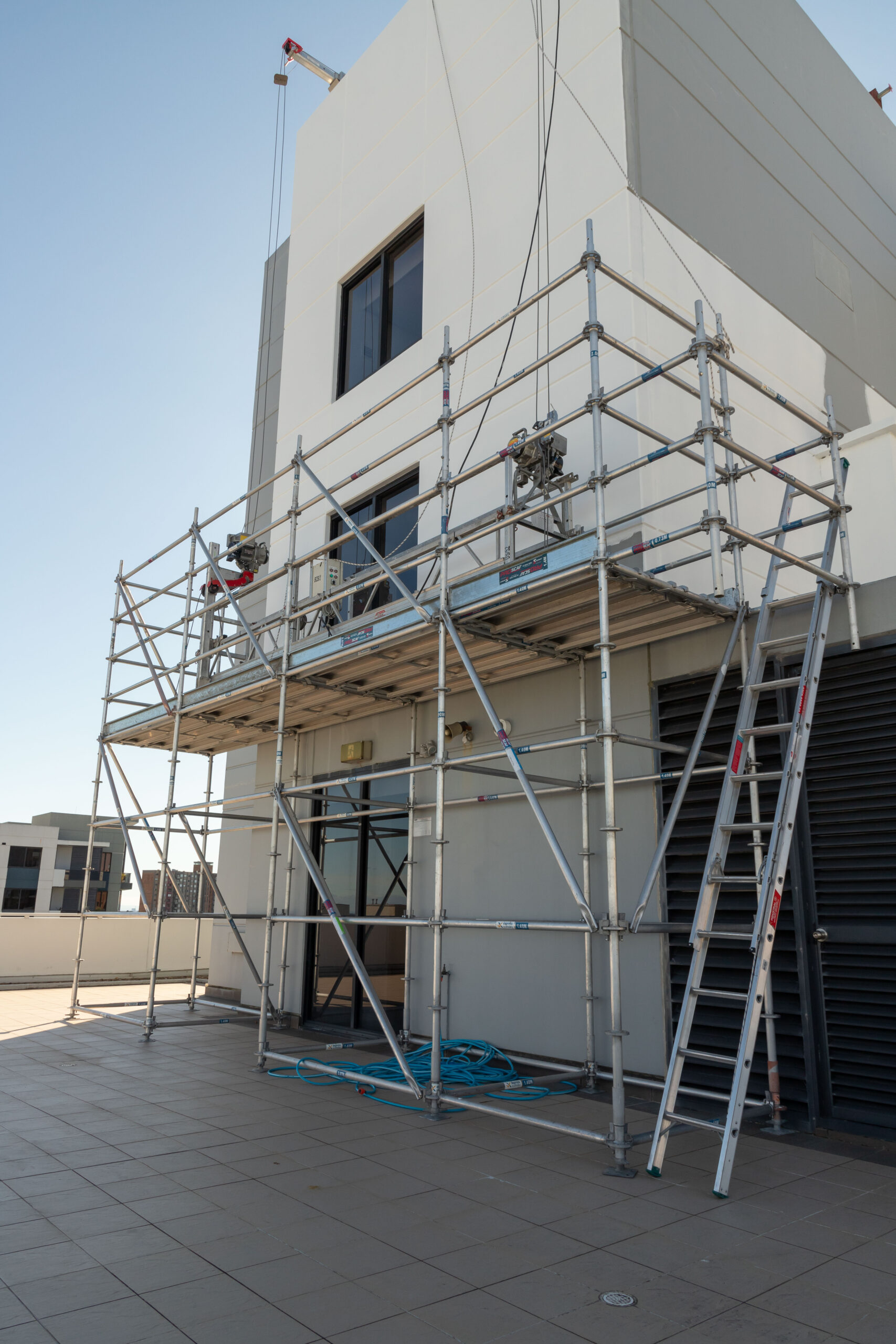 Meriton Waterloo Swing Stages Aluminium Lightweight Scaffold Sydney