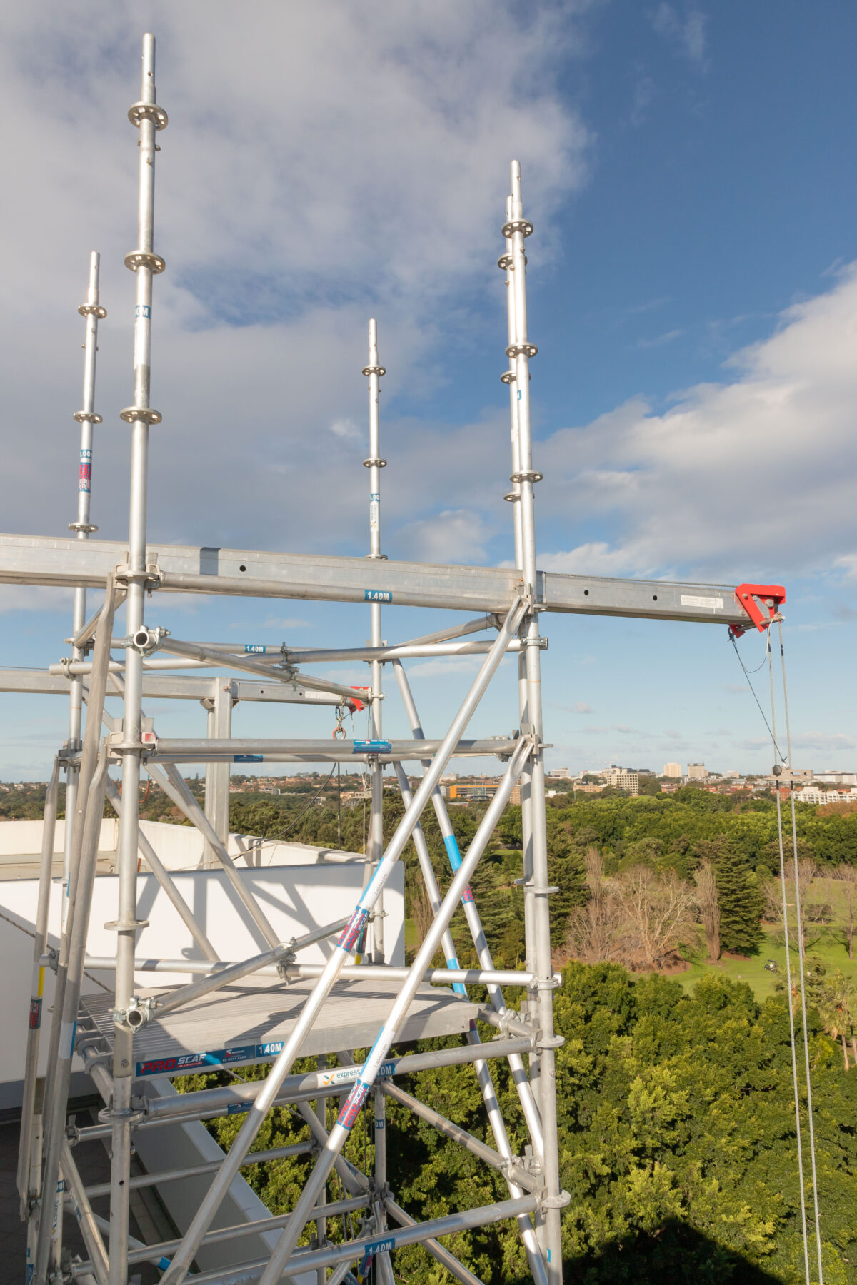 Meriton Waterloo Swing Stages Aluminium Lightweight Scaffold Sydney