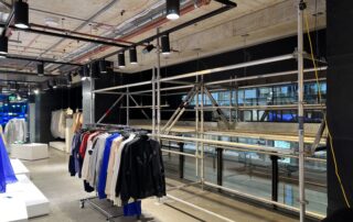 Aluminium scaffold in the Adidas Sydney CBD store