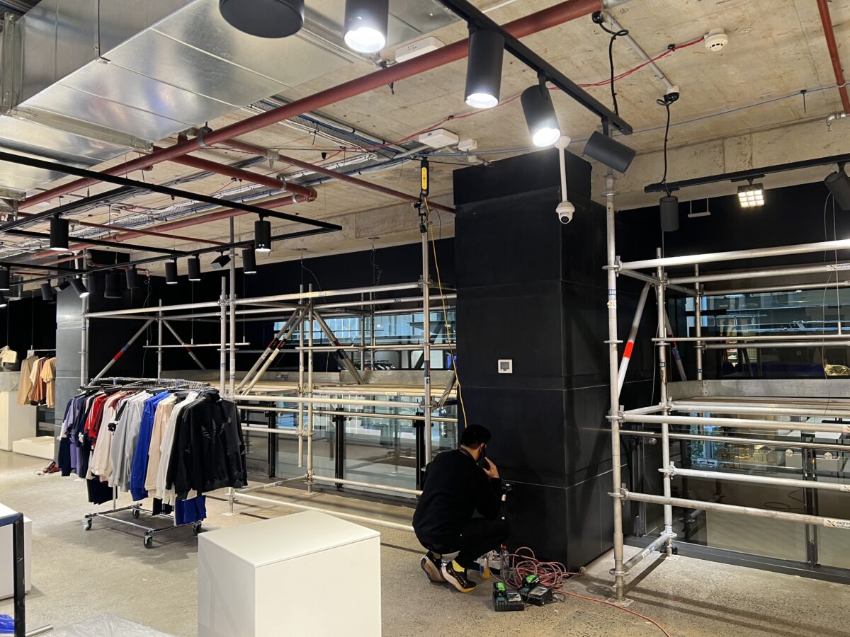 Adidas Sydney CBD Aluminium Lightweight Scaffold Sydney Friendly