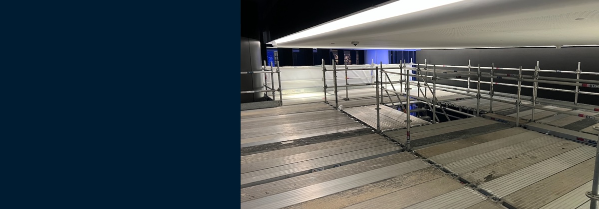Scaffolding installation at Sydn