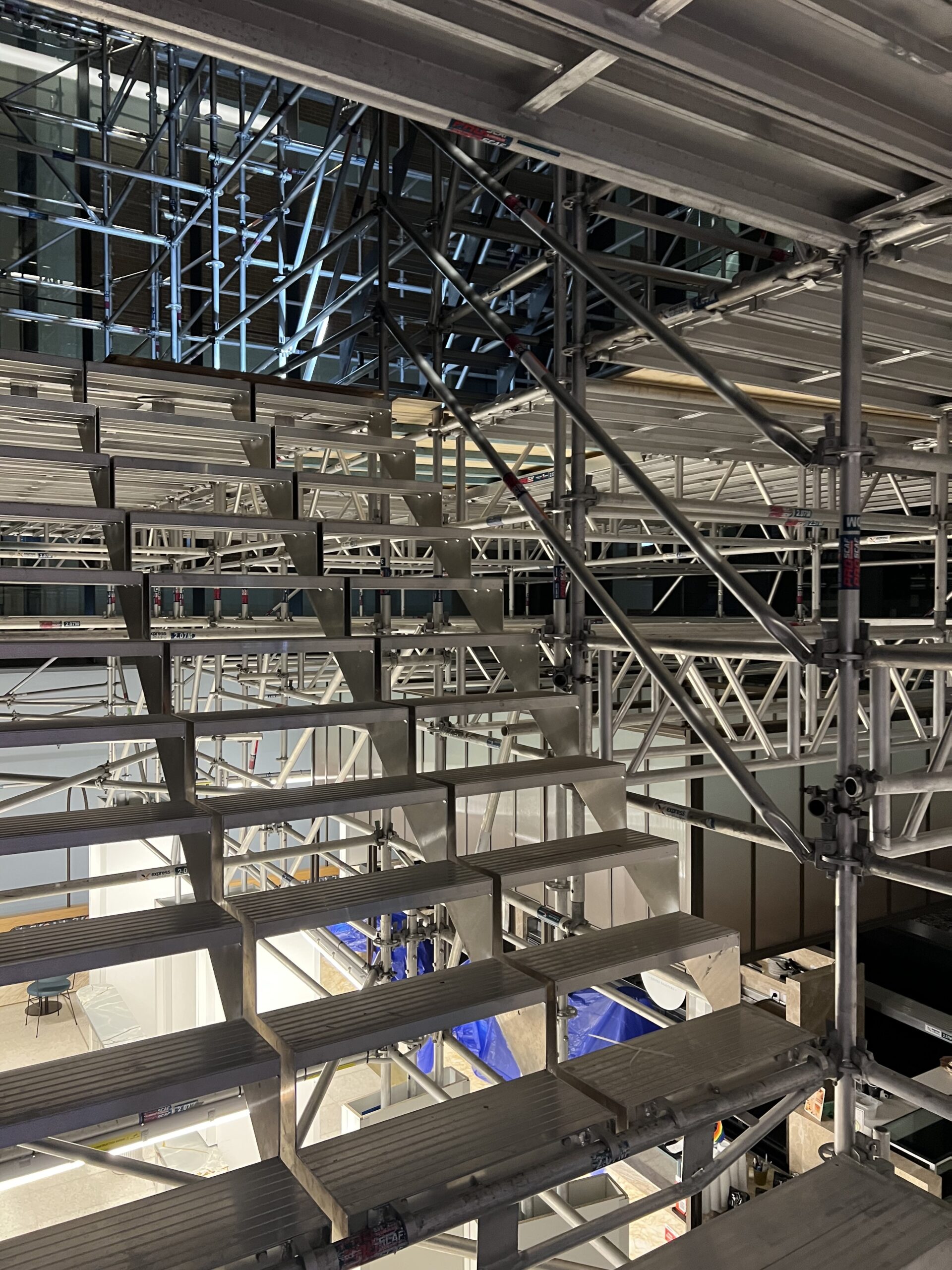 Salesforce_SydneyCBD_Aluminium Scaffolding Stairs_Express Scaffolding